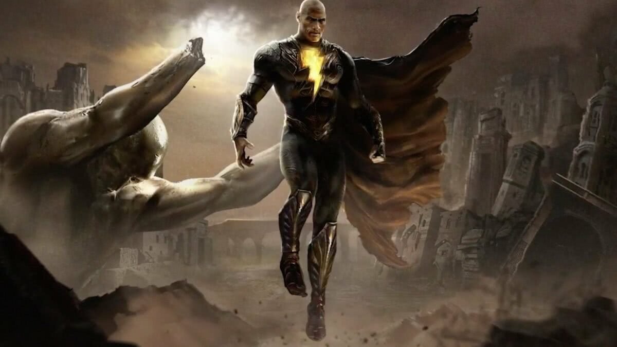 daily_krypton's tweet photo. "Black Adam tiene todos los poderes de #Superman, pero la diferencia es que está bendecido con magia, no mata a los villanos, pero Black Adam sí". @TheRock sobre trabajar en su pspel como #BkackAdam ⚡ ( vía @THR ) 🤯 https://t.co/5pzRc4doIz
