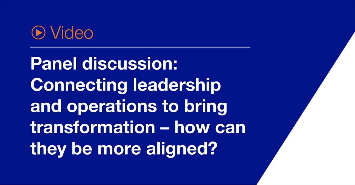 With remote working at an all-time high collaboration between operations and leadership is more important than ever. Watch our video to hear industry leaders share real-life examples and practical tips on how to align your teams bit.ly/3rnBJWQ