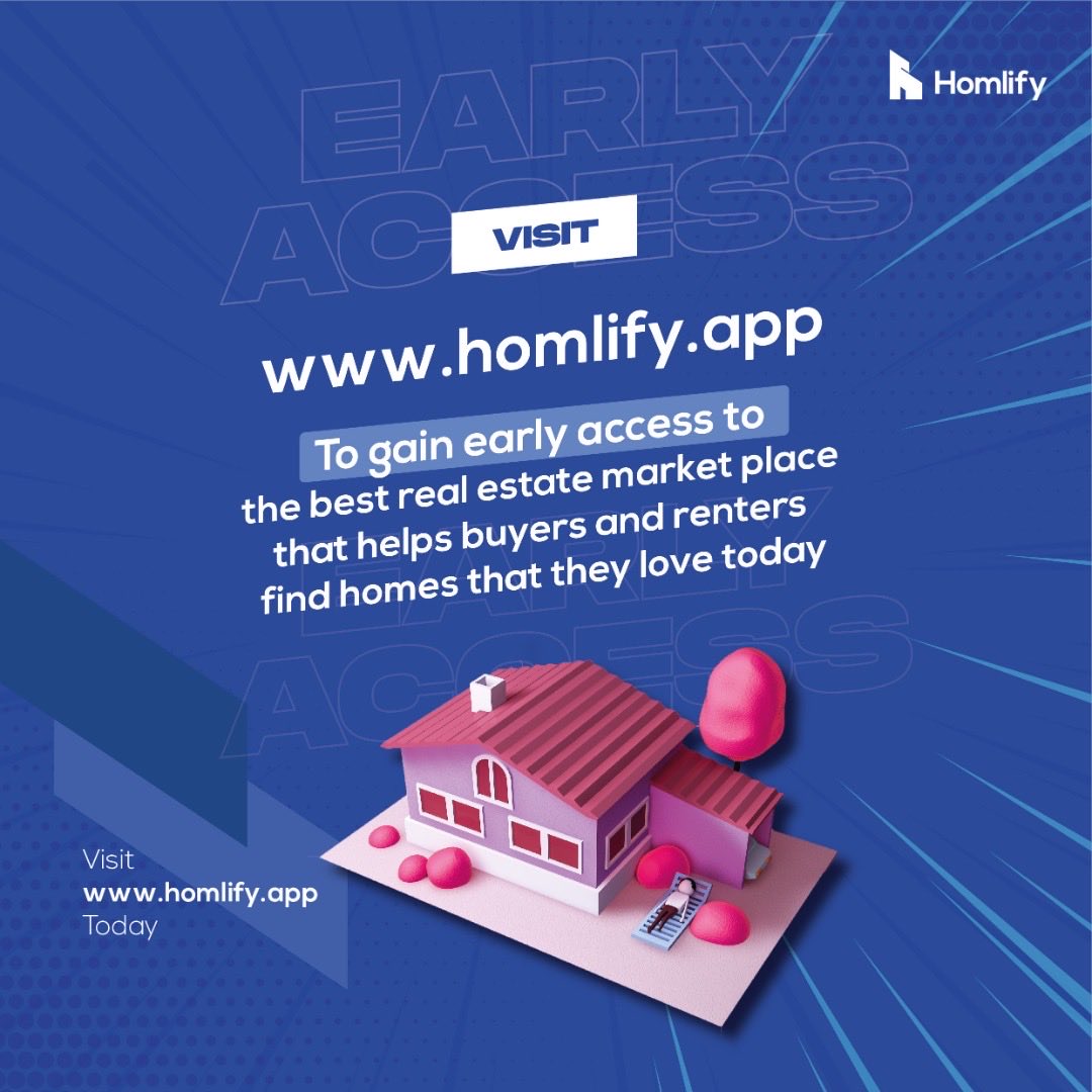 HomlifyHQ's tweet photo. Homlify allows you throroughly inspect your dream home on your screen. Stop paying agents for every home you visit. Join us on this amazing journey as we make renting and buying properties seamless in Africa. Request for early access here https://t.co/ynEsfj6XwY https://t.co/07oTb40Jfu