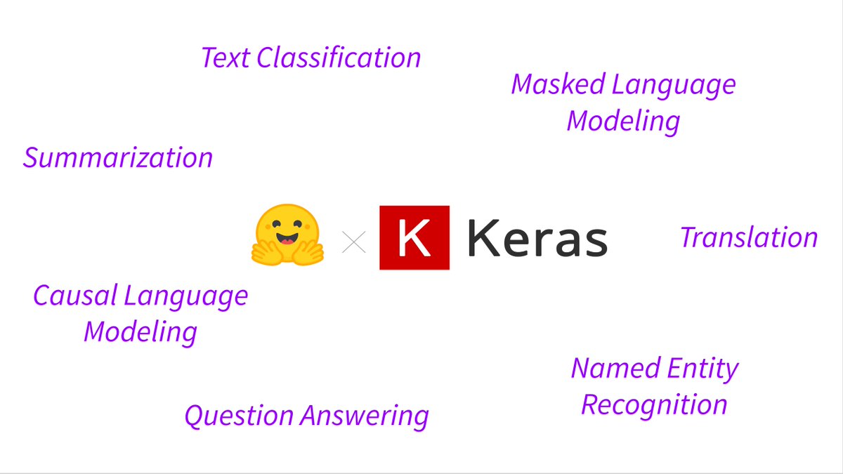 Hugging Face (@huggingface) on Twitter photo 🤗 Transformers v4.9.0:
🟠 Brand new <a href="/TensorFlow/">TensorFlow</a> Examples 🟠: Examples for many NLP tasks are now available using Keras only, thanks to <a href="/carrigmat/">Matthew Carrigan</a>!
🚀CANINE: Tokenizer-free, character-based model
🚂 Train a tokenizer from another: same config, different dataset! 🤗 Transformers v4.9.0:
🟠 Brand new <a href="/TensorFlow/">TensorFlow</a> Examples 🟠: Examples for many NLP tasks are now available using Keras only, thanks to <a href="/carrigmat/">Matthew Carrigan</a>!
🚀CANINE: Tokenizer-free, character-based model
🚂 Train a tokenizer from another: same config, different dataset!