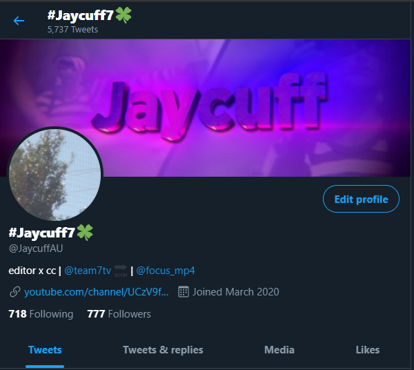 jamesallpass's tweet photo. 777 followers looks pretty lucky... #Jaycuff7 ๐ https://t.co/lhflYM4lHF