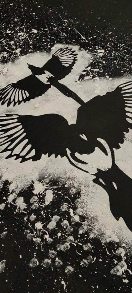 We’re on stage painting duty here <a href="/Grange_Theatre/">Grange Theatre</a>, and not to brag or anything but it’s looking FAB! 

One for Sorrow, Two for Joy - Grange Theatre, Oldham - Friday 23rd July &amp; Saturday 24th July - £8

ticketsource.co.uk/grange