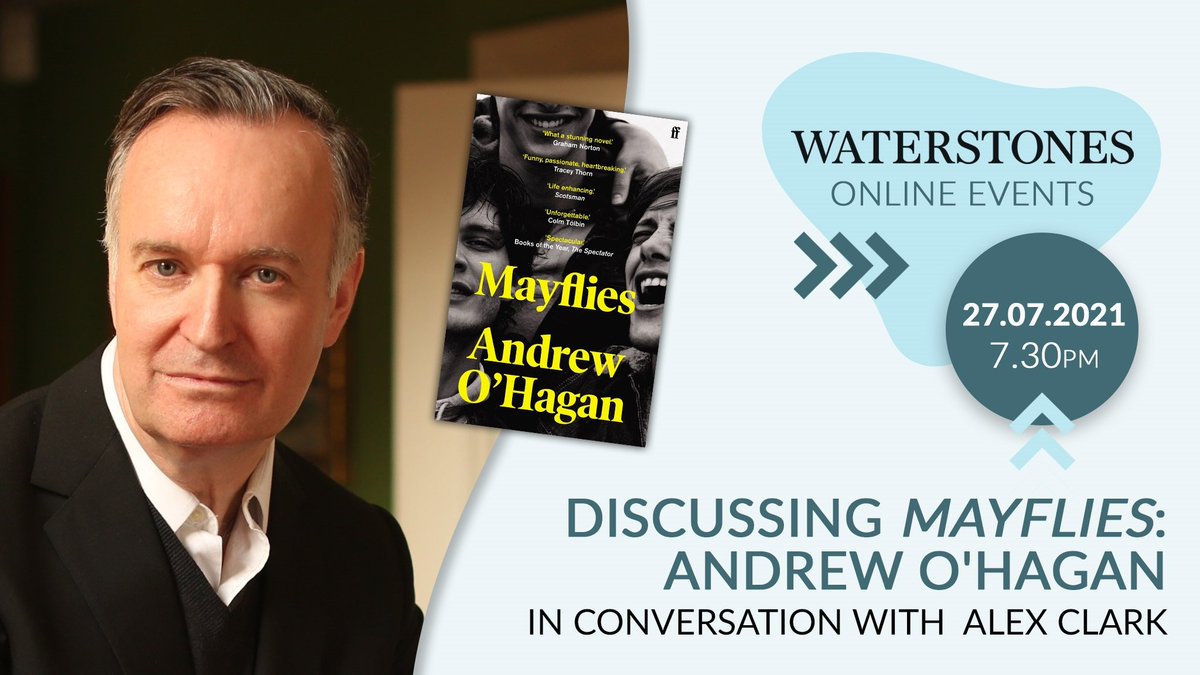 Exciting online event next Tuesday with Andrew O'Hagan