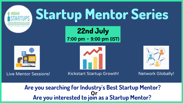 indianstartups1's tweet photo. Connect with Mentors directly - Free Event Today @7PM - https://t.co/id3nZLOFNX https://t.co/tNH1JiiDnK
