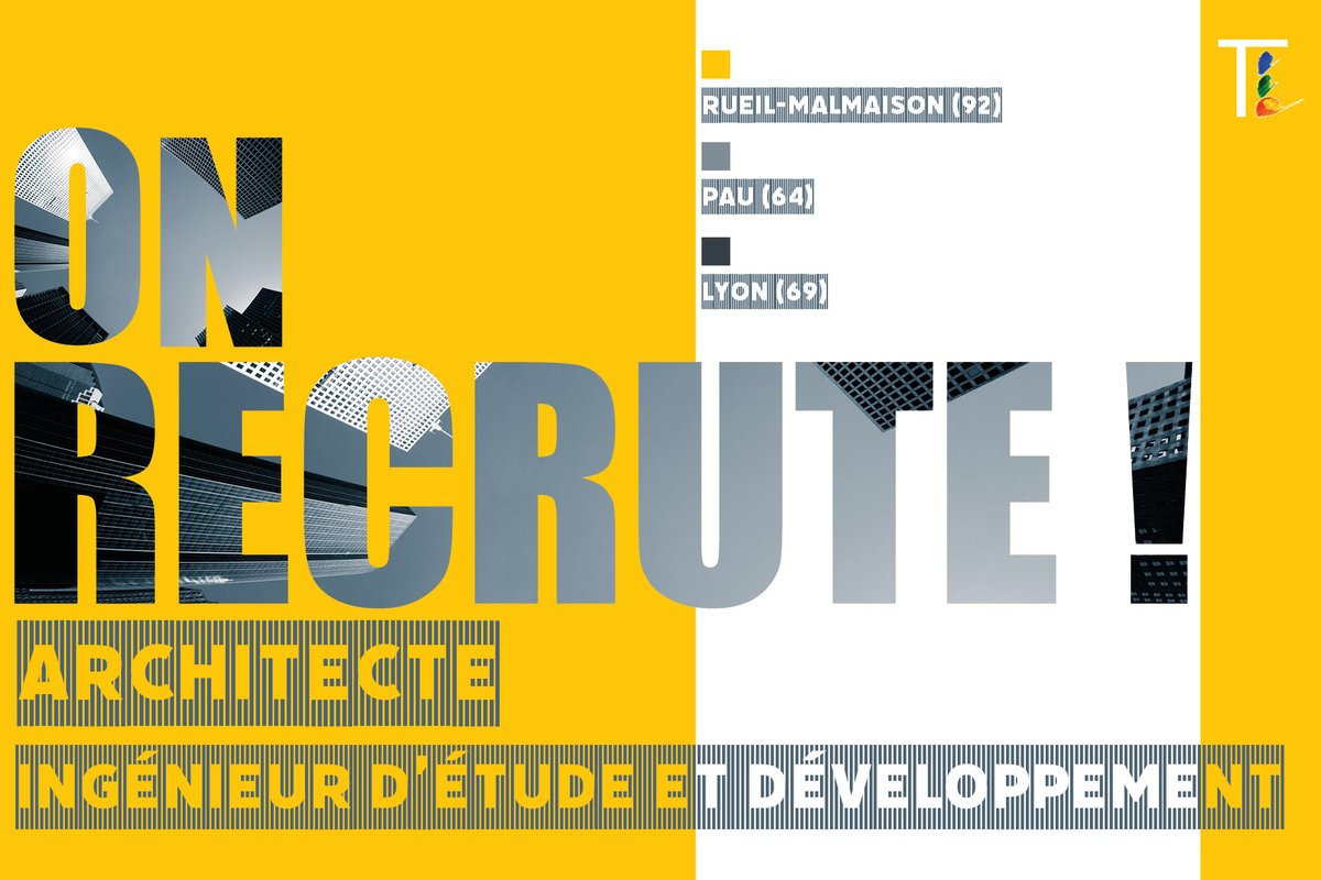 techad_fr's tweet image. Nous recrutons plusieurs profils sur nos sites de Rueil-Malmaison, Lyon et Pau. Rejoignez-nous ! tech-advantage.com/carrieres/offr… 

#job #recrutement #it #ie #architecte