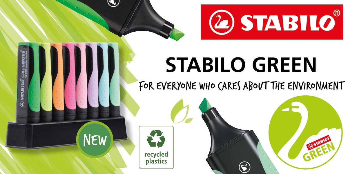 PaperPlusUK's tweet photo. STABILO GREEN
For everyone who cares about the environment! https://t.co/O6sVfH5wu4