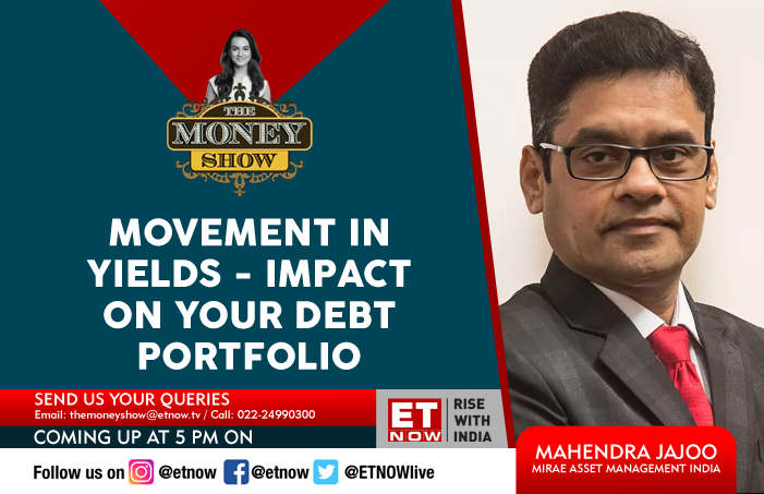 ETNOWlive's tweet photo. #ComingUp | Tune in at 5 pm to #TheMoneyShow to know how movement in yields impact your debt portfolio
@mahendrajajoo @MiraeAsset_IN #RWIPrimeTime @MubinaKapasi #AskTMS https://t.co/M92YHmTWyn