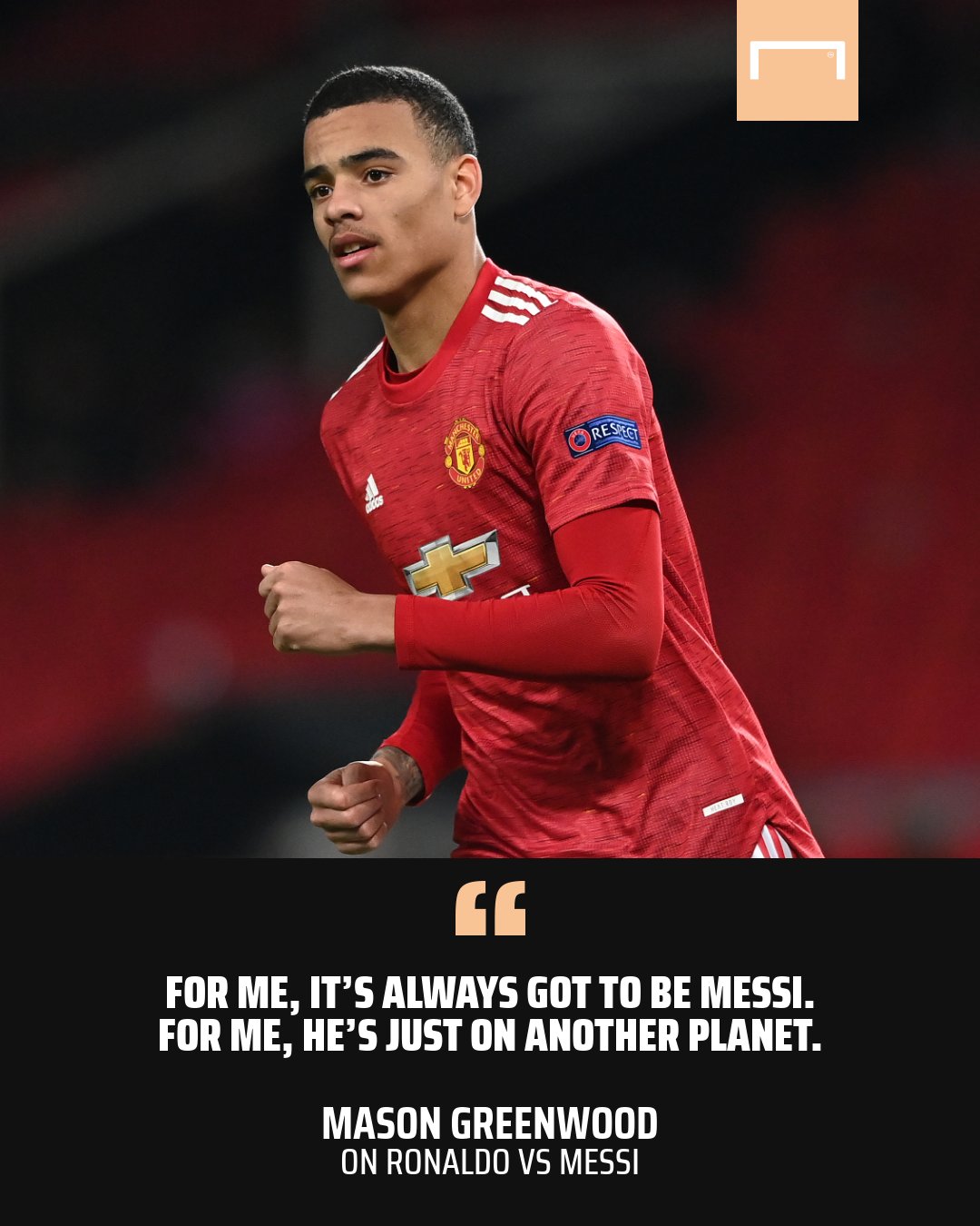 Goal Mason Greenwood Weighs In On The Messi Ronaldo Debate T Co Fy1ajcx7qg Twitter