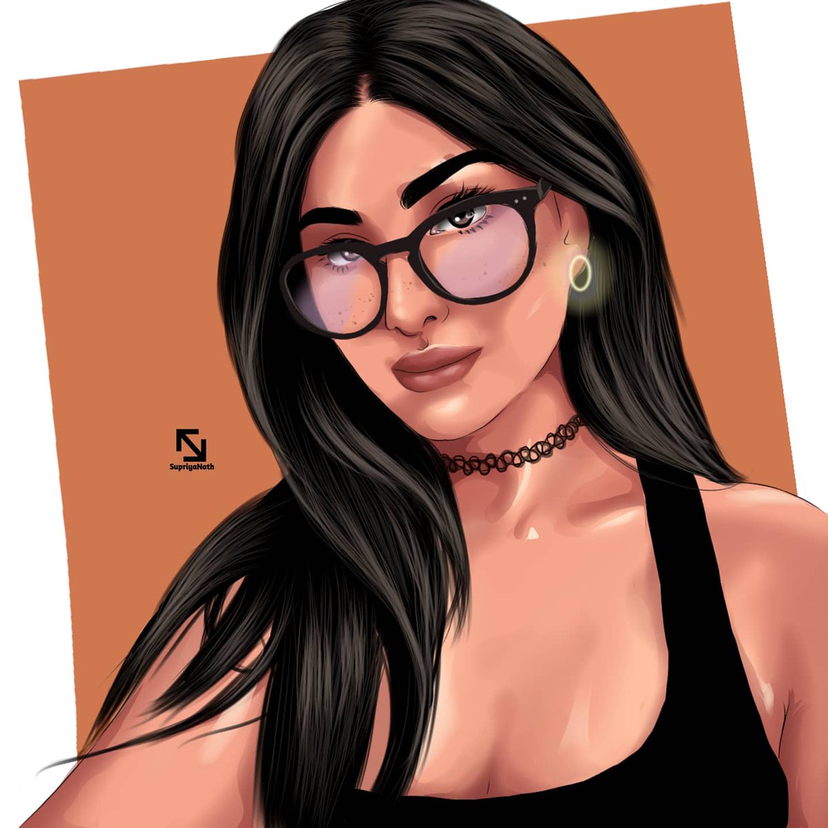 Supriyanth's tweet photo. ART WORK FOR @sssniperwolf 
.
#vexelart #FANART https://t.co/JXRVgRSlym