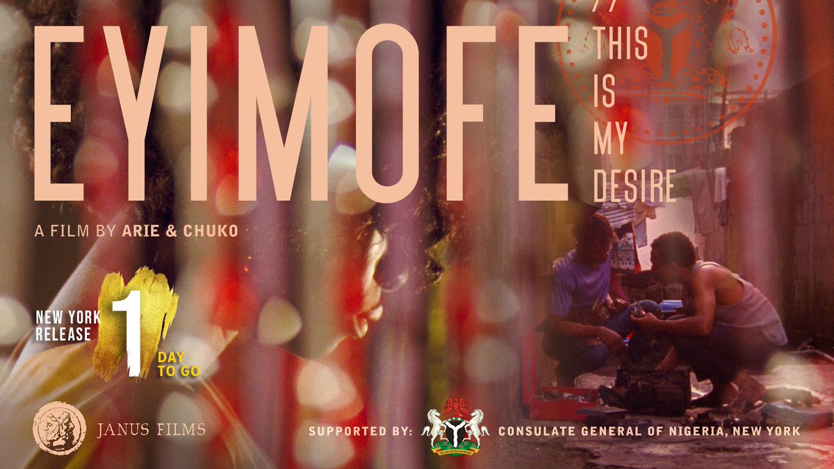GDNStudiosNG's tweet photo. Get ready New York! You are about to discover why EYIMOFE has been one of the most anticipated African movies of 2021, as it makes its US premiere this Friday, July 23 at @FilmForumNYC. 🇳🇬🇺🇸🏆✨
⁣
Get your tickets here: https://t.co/LG8kLq1QaS
⁣
#EyimofeFilm #Eyimofe #NewYork https://t.co/MPrucb3p7b