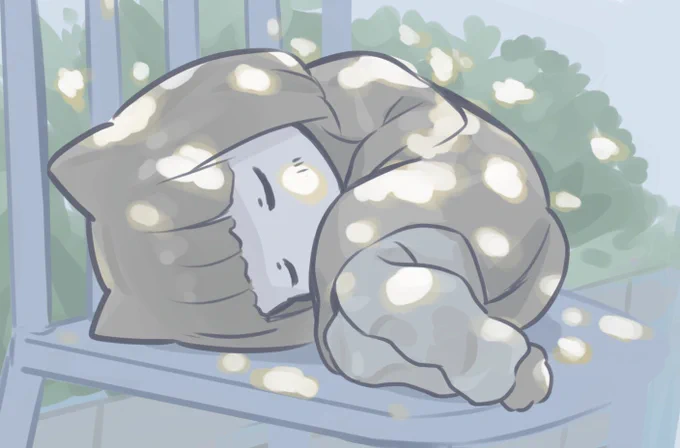 夏の日陰…ねこは眠る 