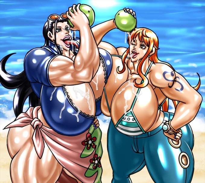 前回ヤシの実の硬さに悪戦苦闘しつつも何とか割る事が出来た二人。
久し振りの水分に上機嫌です♪ 