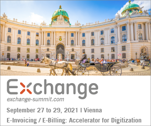 ExchangeSummit's tweet photo. + #EInvoicing Exchange Summit + #EXCS21 +
E-Invoicing is being mandated for by a growing number of governments all over the globe. The desire to close the VAT gap is one main driver, but for corporates ... read more: https://t.co/A1wPHBmfhS
#EBilling
#tax
#VAT
#compliance https://t.co/0iRwD8GJVA