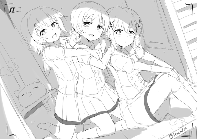 Study ~
"Let's Take a picture!"
#sketch #rkgk #gochiusa #summer 