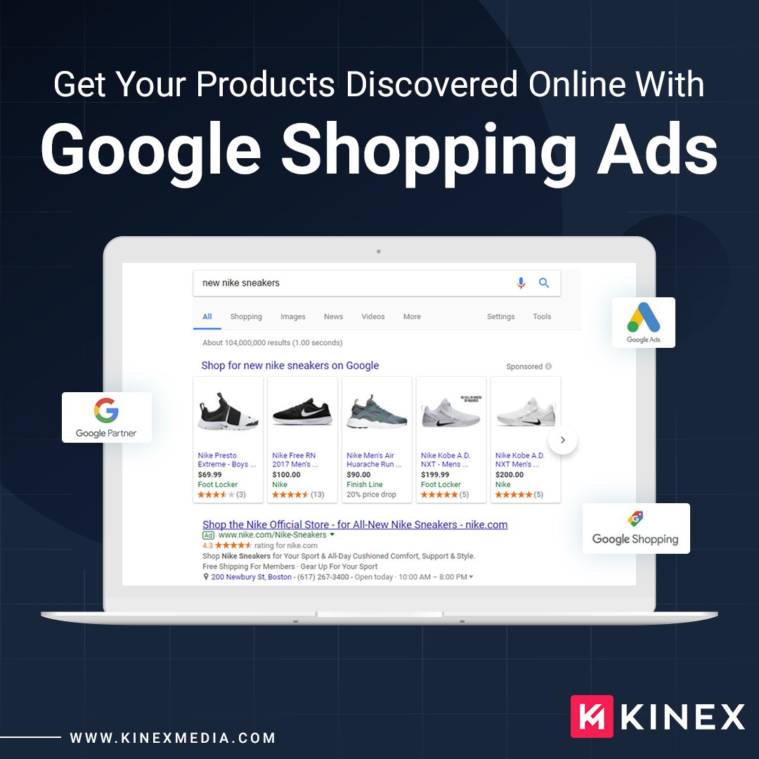Want to Increase Your Sales?

Merge Google Shopping with your #ecommerce  store. We at kinex Media can help you in setting up a #Google Shopping experience 
kinexmedia.com

#productoptimization #ecommerceseo #ecommercewebsite #ecommercebusiness #ecommerceseoservices