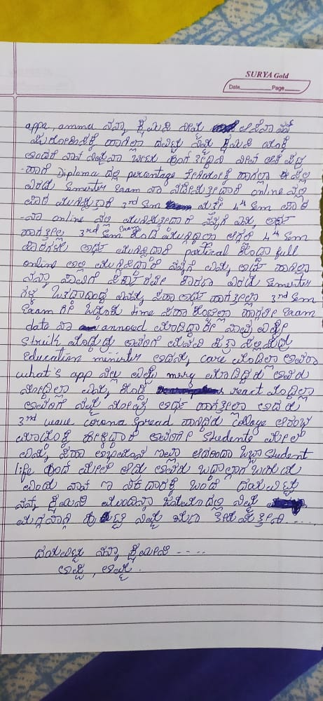 Arohi95764794's tweet photo. Worst government we have in Karnataka down down @drashwathcn after seeing this letter if you still keep then your not a human 😡😡 and the student lost the life now answer to this question
@NSUIKarnataka @anvith_kateel @BelkuneDattatri @AmarKalshetty3 @lakshya181 @LinganagowdaL https://t.co/oR3nvrOzfn