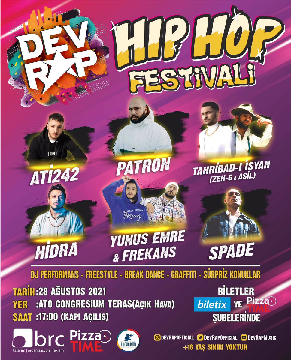 DevRapOfficial's tweet photo. Türkçe Rap’in Yıldızları #DevRap Sahnesinde
Biletler; @Biletix’te !
(Açık hava Festivali ANKARA) https://t.co/KrflQXOa9r
