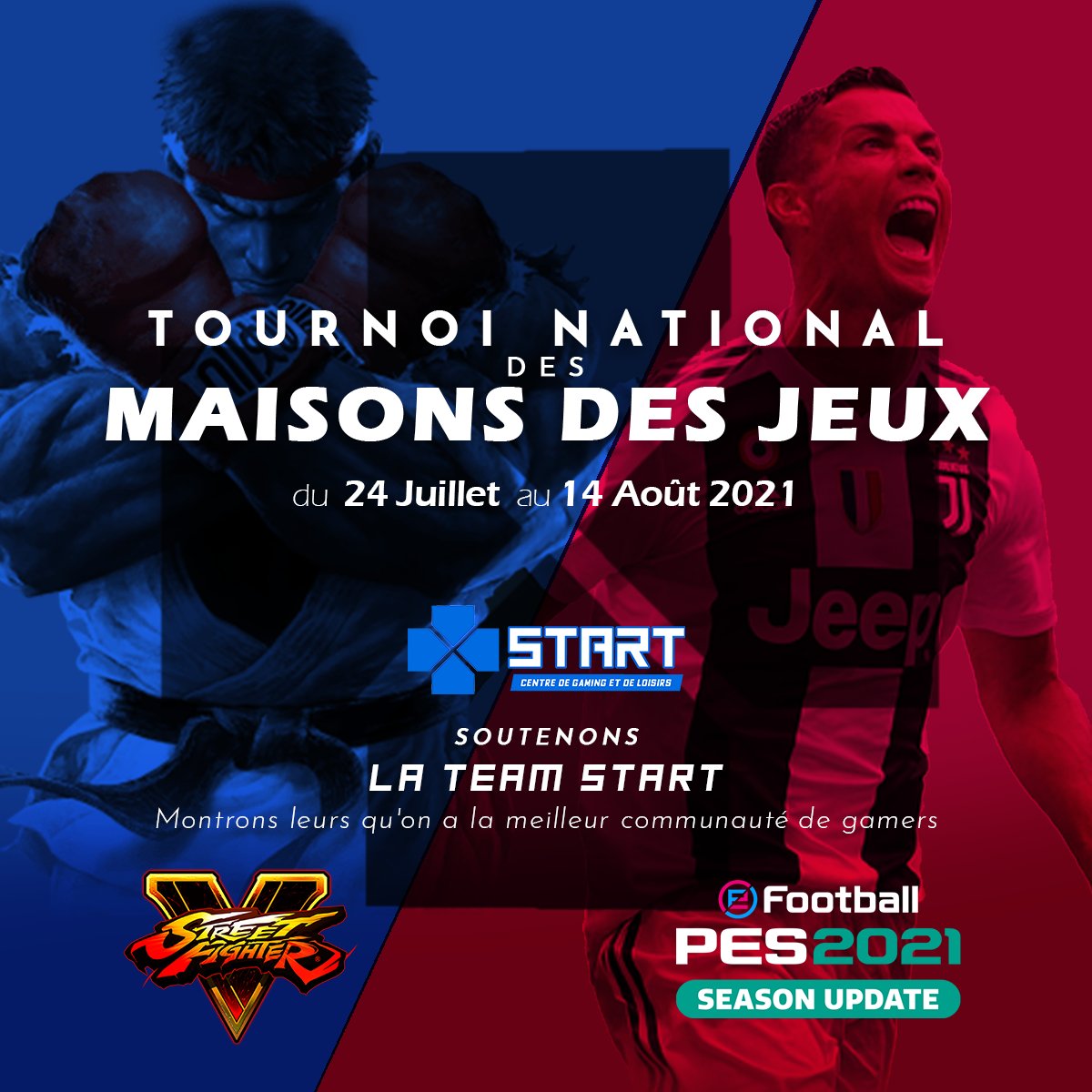 Start_237's tweet photo. START entre en compétition 🎮🏆

#gaming #ps4 #ps5 #StreetFighter #PES2021 #pes #yde https://t.co/JUzDPBfKwK