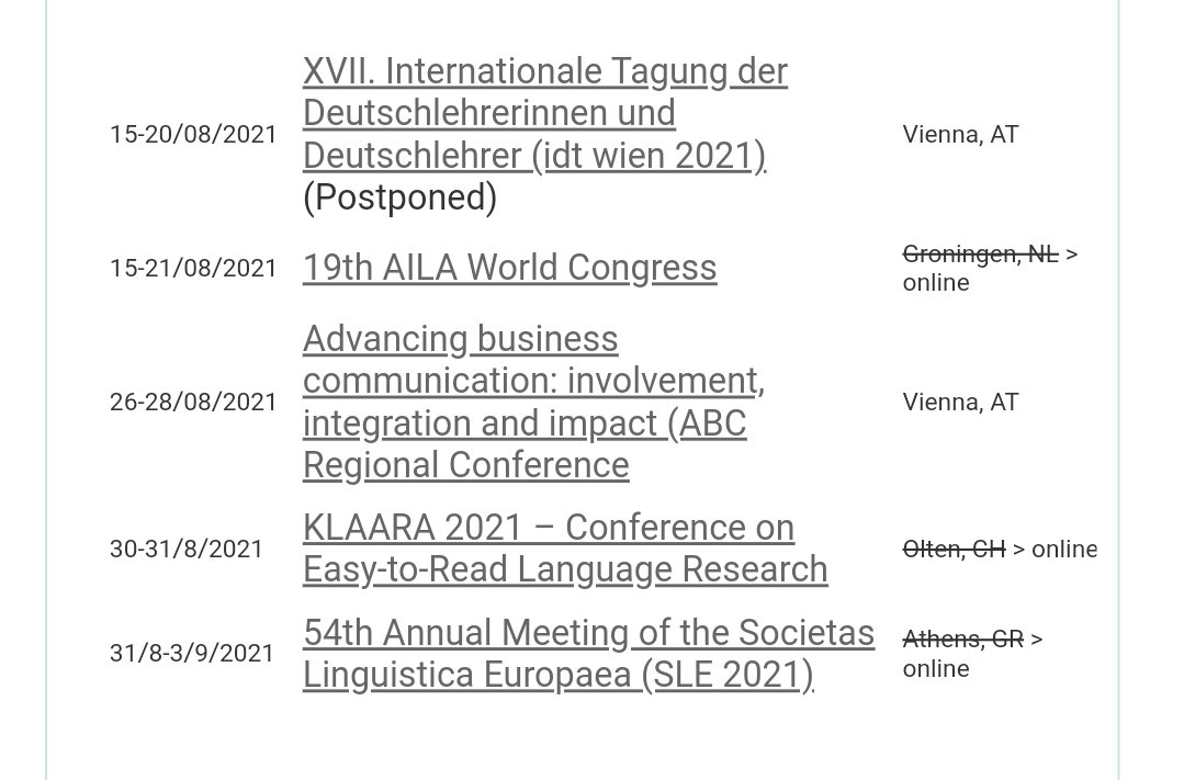 LanguageSector's tweet image. 📅 Date un&apos;occhiata al calendario degli eventi riguardanti il settore linguistico (traduzione, interpretazione, linguistica, lingue minoritare). Potete trovare questi eventi (e tanti altri) su #LanguageSector 👉 thelanguagesector.eu/en/eventscalen…