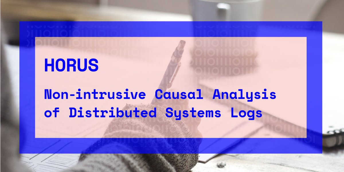 aidacmuproject's tweet photo. 🆕 The new paper aims to present HORUS, a system that collects, organizes and enables the refinement of distributed system logs, in a causally consistent and scalable fashion. The full paper will be available soon! Check it here! ➡️👀 https://t.co/crXIWejigZ
#AIDA #aidaproject https://t.co/obCZRiRWfC
