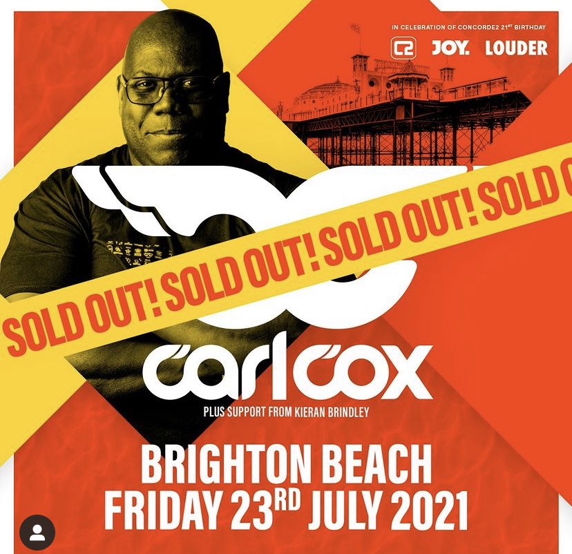 JacobPerrin_'s tweet image. 3x tickets for Carl Cox tomorrow in Brighton @ Concord 2