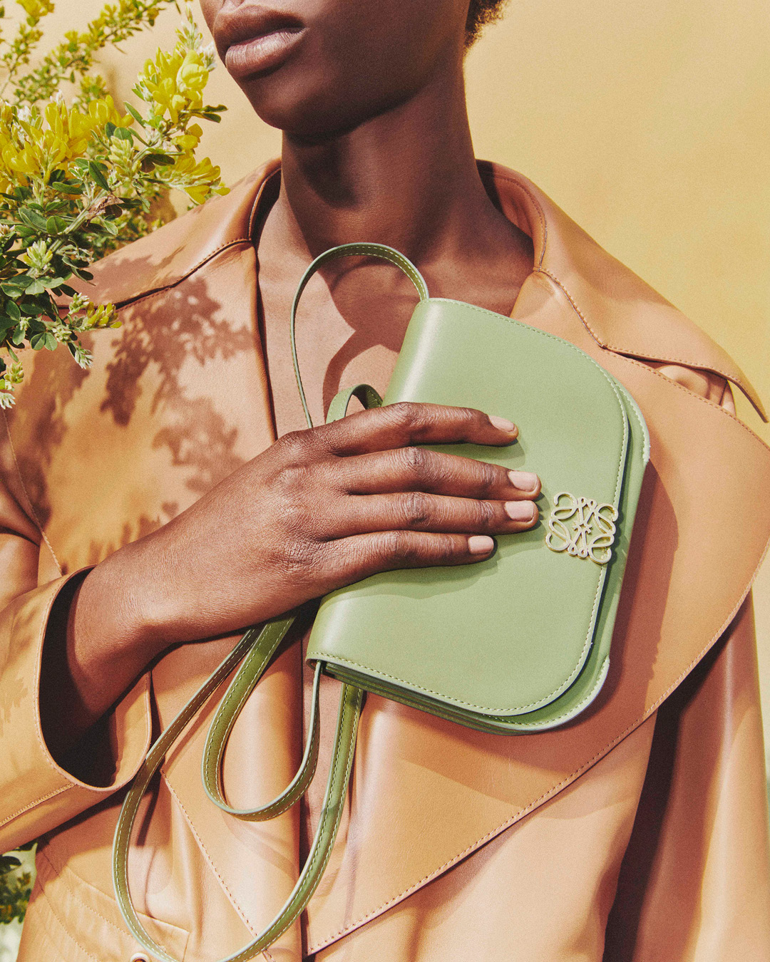 LOEWE on X: Finely crafted in silk leather, the new Goya bag is available  in a range of bold colours including avocado green. Available in store and  on  #LOEWE #LOEWEgoya  /