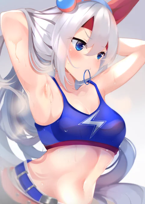 トレーニング中に髪を結ぶタマを眺めたい…
リボン無ver🐴☀ #ウマ娘 #タマモクロス 