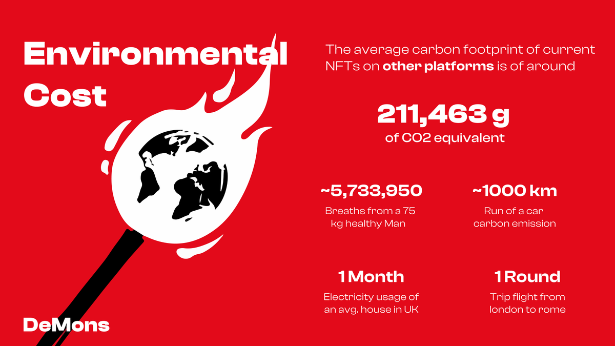 de_monsters's tweet image. A Quick Comparison of the environmental costs of NFT on @ethereum based marketplaces and on @zilliqa based marketplaces. #Savetheplanet #Cleantech #green #NFT #NFTCommunity #Environment