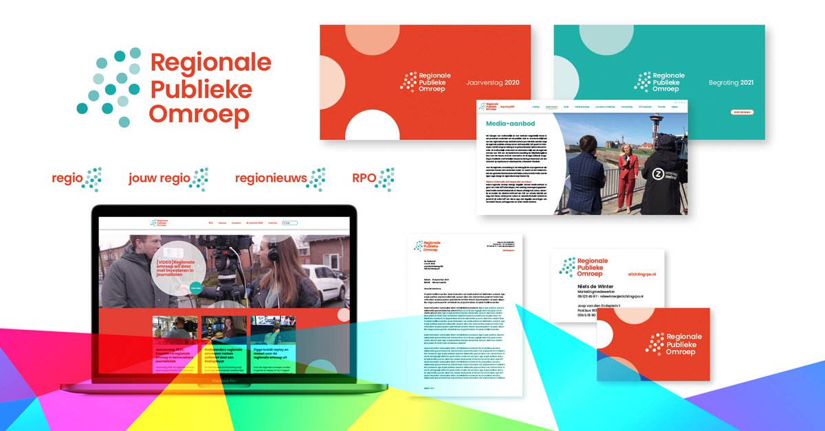 Er staat weer een nieuwe case online! Dit keer van onze klant <a href="/stichtingrpo/">Regionale Publieke Omroep</a>. Naast het verzorgen van diverse communicatiemiddelen hebben we ook hun #huisstijl aangescherpt. Meer weten? Check: detoekomst.nl/regionale-publ… #rpo #regionalepubliekeomroep #detoekomst #ontwerp #design