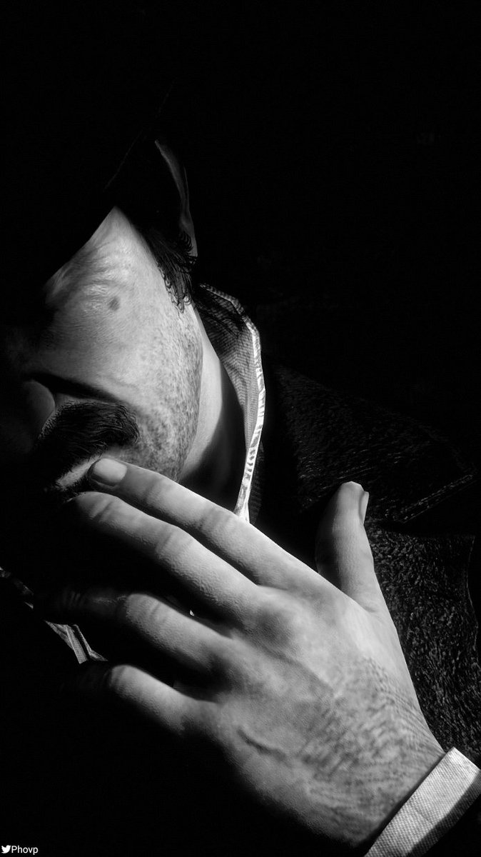 Phovp's tweet photo. #RedDeadRedemtion2 
.
Dutch van der Linde (B&amp;W)
.
#portrait #VirtualPhotography https://t.co/pXLxhkRnK4