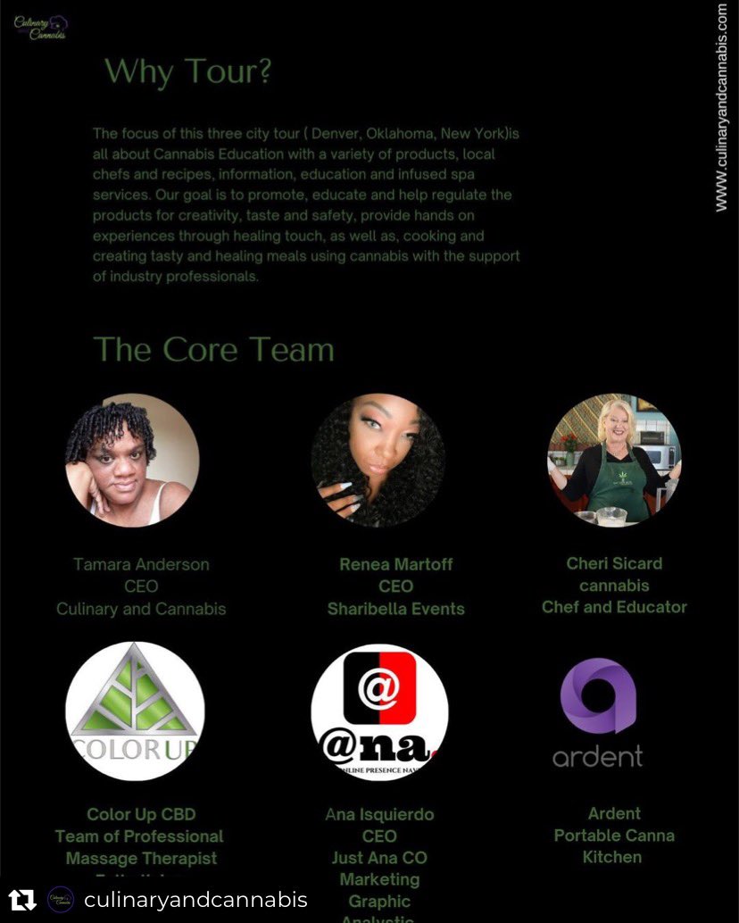 CulinaryCanabis's tweet photo. Our partner team that is about to bring the #hotness #CannaSpa is about to be lit!!! #Denver is first in just a few #days. Get tickets now!! #viral #spa #selfcare https://t.co/NulHi9GIsx