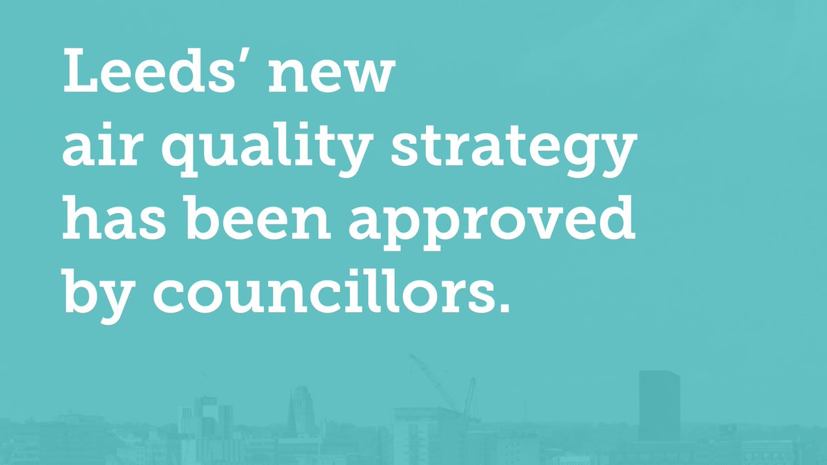LeedsCC_CEAQ's tweet photo. Yesterday @LeedsCC_News approved new plans to clean the city's air.
Our new strategy sets out how we intend to achieve the @WHO air quality targets by 2030 to help protect the health of everyone in Leeds.
Here's a little thread to explain what this means... 🧵
#CleanAirLeeds https://t.co/4YGMxso3NO