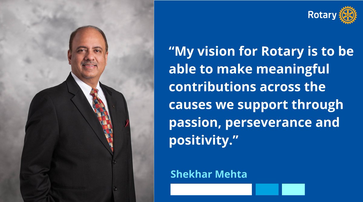 Rotary International (@rotary) on Twitter photo Read about #Rotary President <a href="/Shekhar_Rotary/">Shekhar Mehta</a>'s commitment to addressing the education gap, ending vaccine hesitancy, and diversifying membership: on.rotary.org/3iOuLXl Read about #Rotary President <a href="/Shekhar_Rotary/">Shekhar Mehta</a>'s commitment to addressing the education gap, ending vaccine hesitancy, and diversifying membership: on.rotary.org/3iOuLXl
