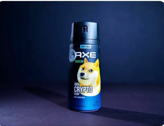 Cryptonewsr1's tweet photo. 🌬️اسپری مخصوص دوج کوین را ساخت.AXE https://t.co/SpLlrUCOAy