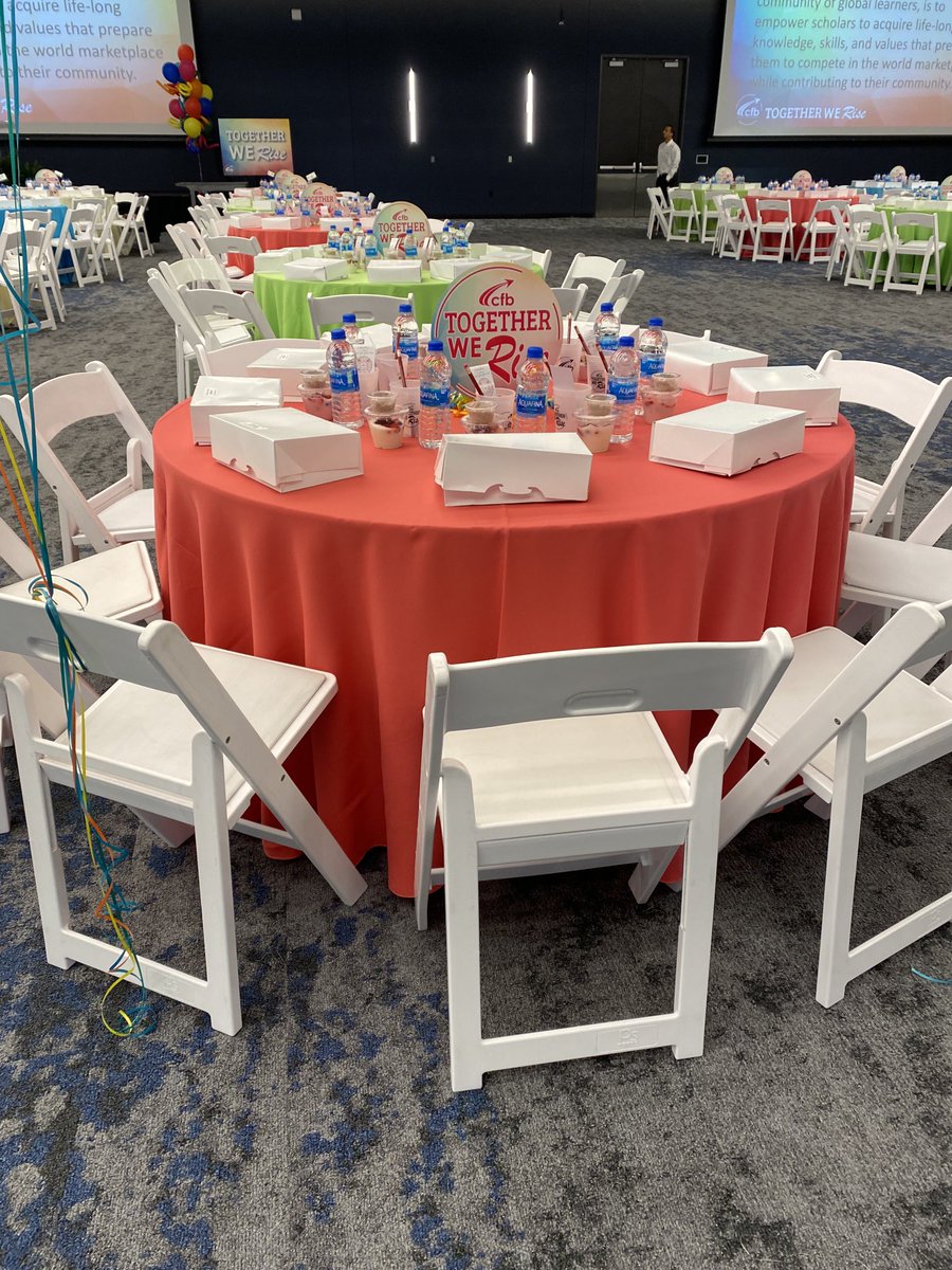 parnell_dawn's tweet photo. Excited to welcome our new teacher’s today! #welcomebreakfast #togetherwerisecfb @CFBISD https://t.co/ZpGKL56W5u