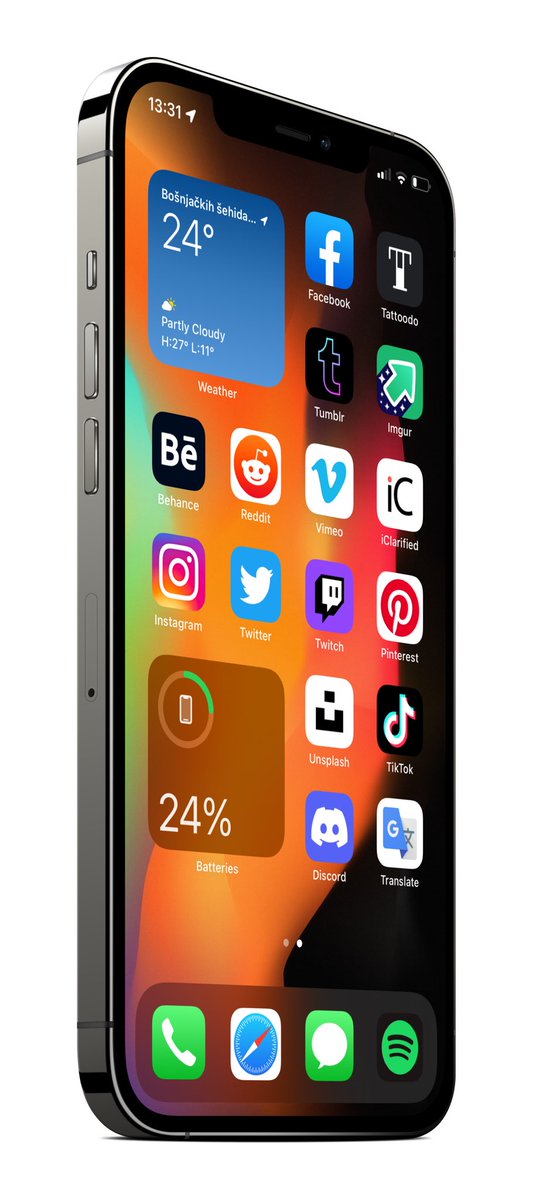 DesignByRoss's tweet image. Really stock 😁

Wallpaper @thetimeloop 
Mockup @screenshot_pro 

#iOS15beta3 #setup