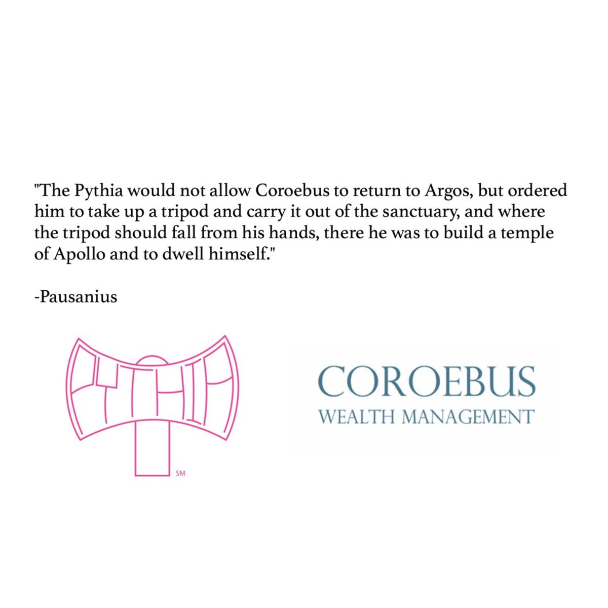 CoroebusWM's tweet photo. Not sent by any, nor suppliant...
•
#predictiveanalytics #pythia #coroebus #goldenaeon #highachievers #olympian #finlit #fintech #athlete #artist #entrepreneur #entrepreneurship #4ir #stem #steam #projectmoonwalk #olympiad #octaeteris #coroebusreturns https://t.co/v12v5ZivYs