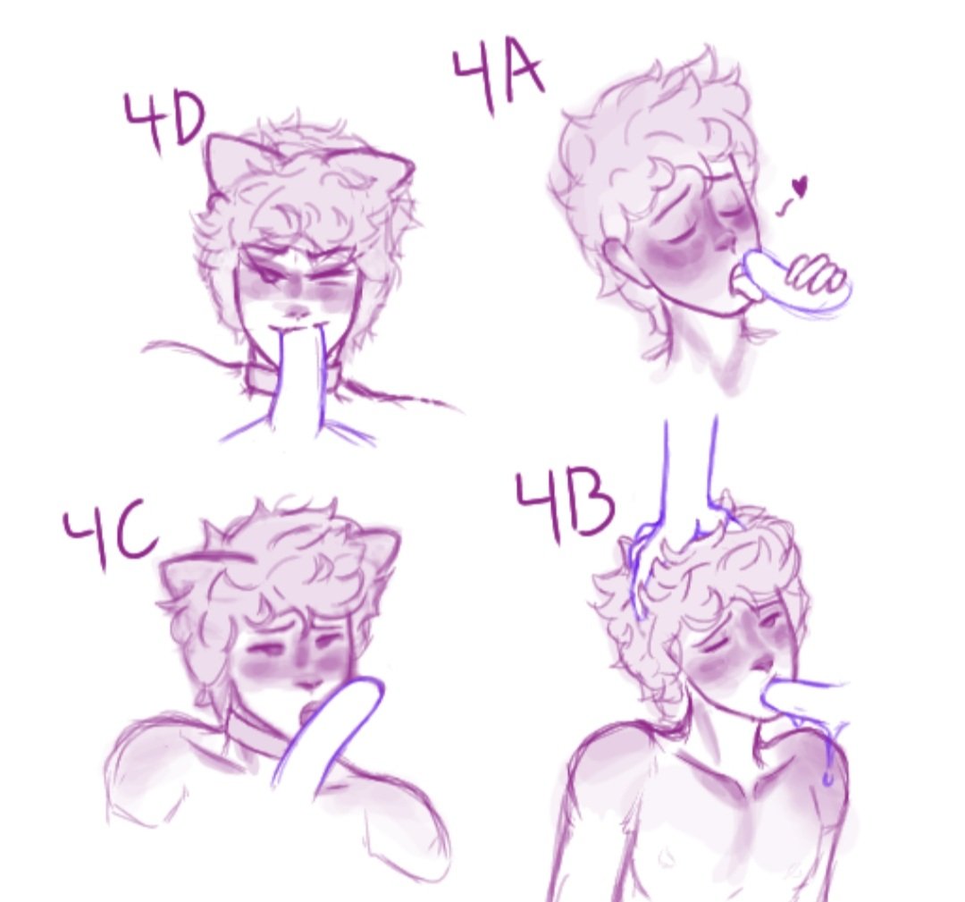 adelusionalart's tweet photo. Ꮆeorgε / georgεηoτfouηd blowjob 
finally got over my art block so I'm practicing expressions :) (4D and 4C are my OC alex) https://t.co/bvzV6IwyGT