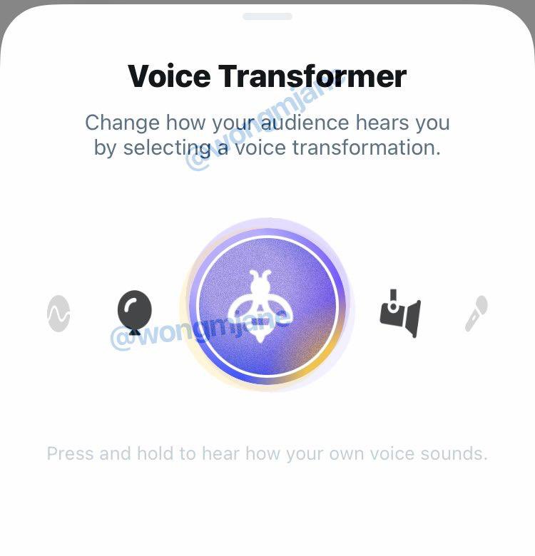 Abdullah_iApp's tweet photo. تعمل Twitter على خاصية جديدة بمسمى Voice Transformer للغرف الصوتية Twitter Spaces تمكن المتحدث من تغيير طبقة الصوت أو إضافة صدى إلى الصوت . https://t.co/Dq6Pk8AePx
