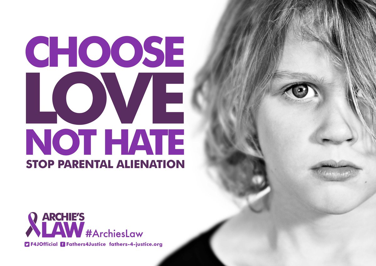 F4JOfficial's tweet photo. Parental Alienation (PA) deniers @drproudman @louisetickle should be on trial, not TV. See the upcoming TV campaign from Fathers4Justice calling for PA + contact denial to be made a criminal offence #ArchiesLaw #ParentalAlienation #PA #F4J #Fathers4Justice https://t.co/z1fYlY3tJy