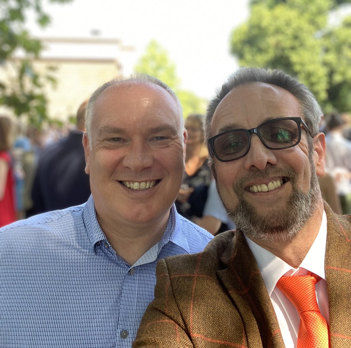 AlKingsley_Edu's tweet photo. It’s official we are outside and meeting real “humans” - great start to the @Bett_show awards at the Hurlingham club with @besatweet #BettAwards2021 https://t.co/kEmT1dAzuL