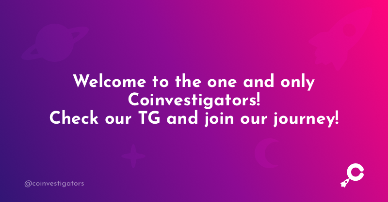 coinvestigators's tweet photo. Welcome to the one and only Coinvestigators! 🔎🚀

We research upcoming coins and blockchain-projects and share our findings! 📄

Join our Telegram: https://t.co/wpxgXSNpxy 🔔

#cryptocurrencymarket #cryptocurrency #cryptoexplorer #coinvestigators #cryptoinvestors #bitcoin https://t.co/mSQi45c9Vs