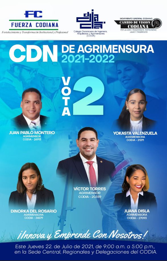 El_RubioRD's tweet photo. Vamos a votar por la Plancha 2 que representa la renovación del CODIA
#VictorAlCodia #PorAmorYConvicción @IngVictorTorre5 @nieves_rd @graymermendez @najibchahede @julietatejada @rosendotavarez @ivonneferreras1 @huchilora @FFELIPEROMERO @RalburquerqueR @DeligneAB https://t.co/SAewJOL5Vo
