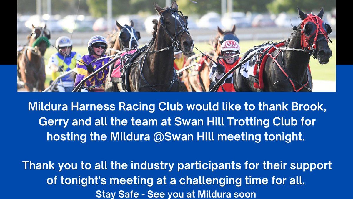 Mildura Harness Racing Club (@milduratrots) on Twitter photo 