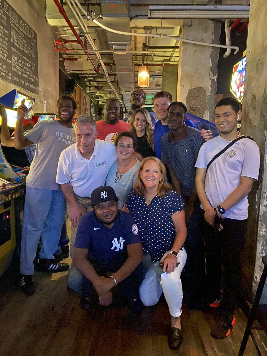 BestBuddiesNY's tweet photo. The BBNY jobs team and jobs participants could not stop smiling as they celebrated TOGETHER for the first time in a long time! Everyone was so happy! #jobs, #inclusion, #workfirstplaylater, @bestbuddiesinternational https://t.co/yl7ELkt7ZC