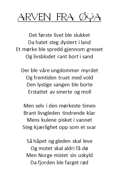 10 år. Fortsatt uvirkelig. #ViGlemmerAldri