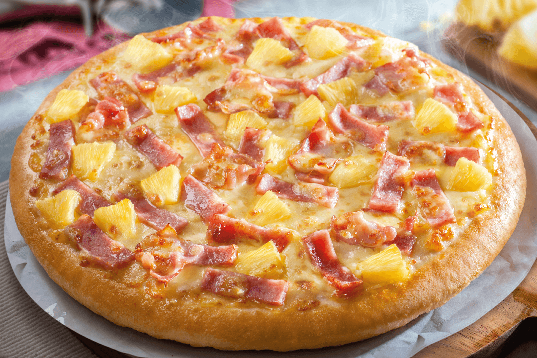 พิซซ่าที่มีสัปปะรด
ชอบรี                                   ไม่ชอบเฟบ