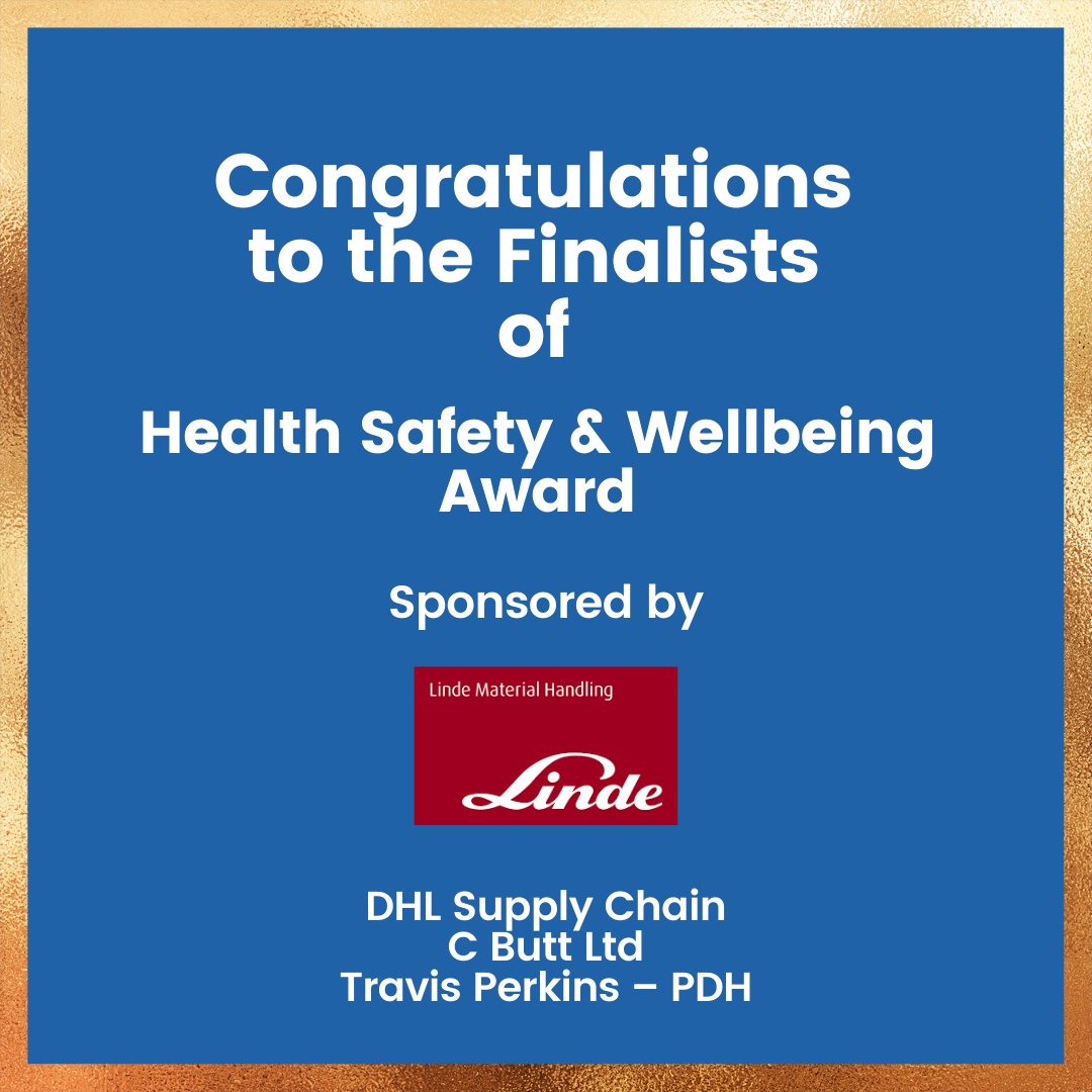 Northants Logistics Forum (@logistics_forum) on Twitter photo Congratulations to the finalists of the Health Safety & Wellbeing Award at this year's Northamptonshire Logistics Awards 2021!
<a href="/dhlexpressuk/">DHL Express UK</a>
<a href="/CBUTTLTD/">C BUTT LTD</a>
<a href="/TravisPerkinsCo/">Travis Perkins</a>
This award is sponsored by Linde Material Handling!
#NorthamptonshireLogisticsAwards #Logistics Congratulations to the finalists of the Health Safety & Wellbeing Award at this year's Northamptonshire Logistics Awards 2021!
<a href="/dhlexpressuk/">DHL Express UK</a>
<a href="/CBUTTLTD/">C BUTT LTD</a>
<a href="/TravisPerkinsCo/">Travis Perkins</a>
This award is sponsored by Linde Material Handling!
#NorthamptonshireLogisticsAwards #Logistics