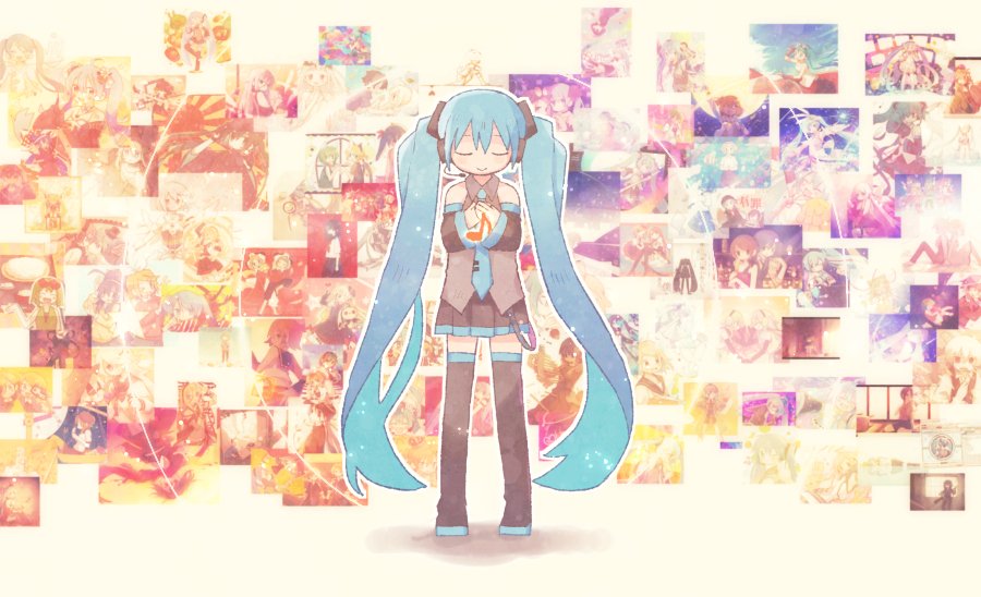 初音ミク 「ボカロ曲100絵
99.ハジメテノオト / malo 」|ゴマヒチのイラスト