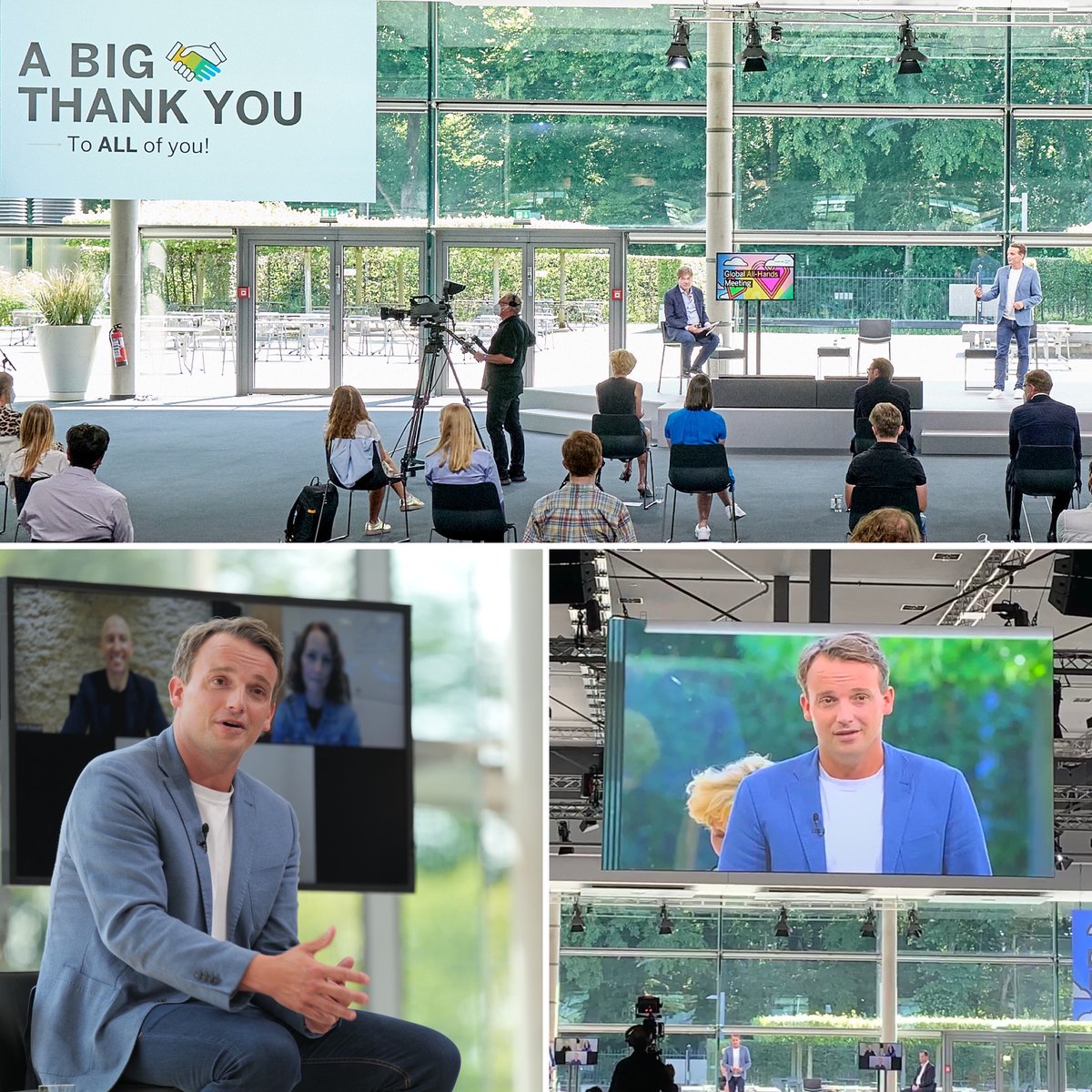 ChrstnKlein's tweet photo. When we announce earnings, the day's agenda is really full, but one of my favorite activities is our All-Hands Meeting with the amazing @SAP team. Yesterday we were able to invite a small group of new SAP colleagues to join us. Was great to see you all, welcome to the SAP family! https://t.co/9FwQMl9u5C